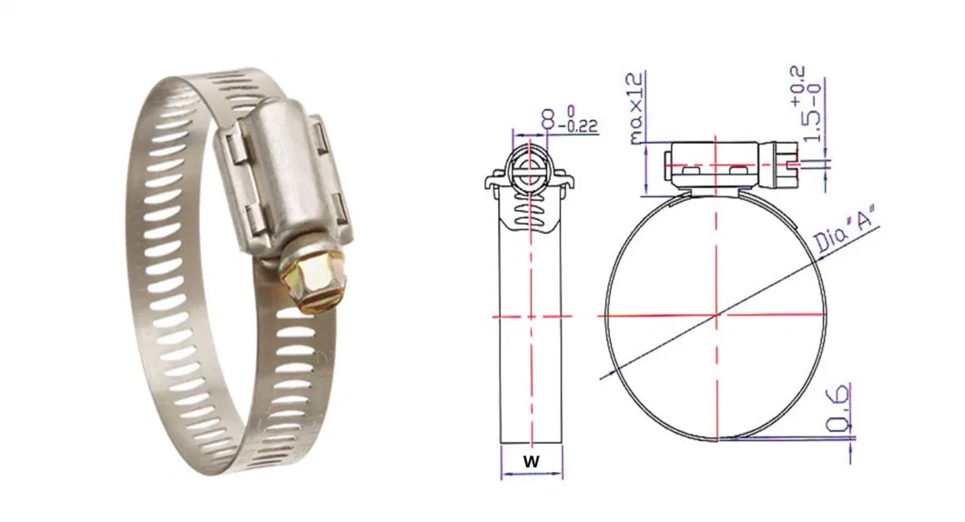 Stainless Steel 4 Inch Hose Clamp