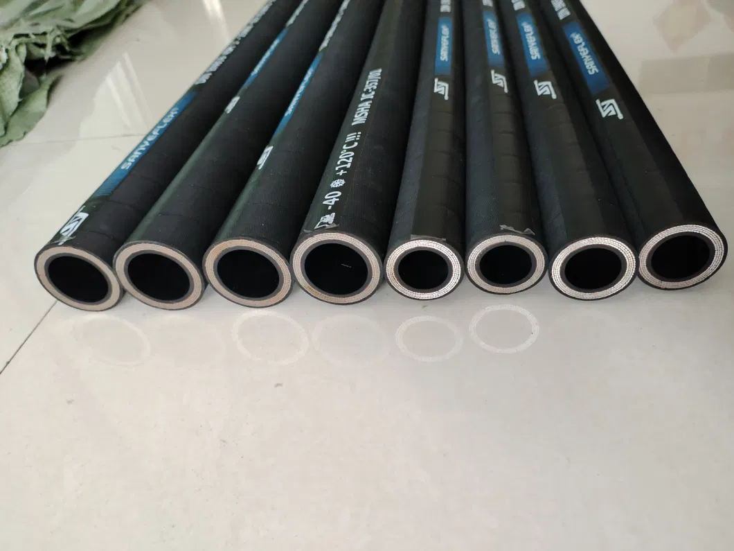 Synthetic Rubber 4sh/4sp, R12/R13/R15 High Pressure Flexible Rubber Pipe Hydraulic Hose Assembly