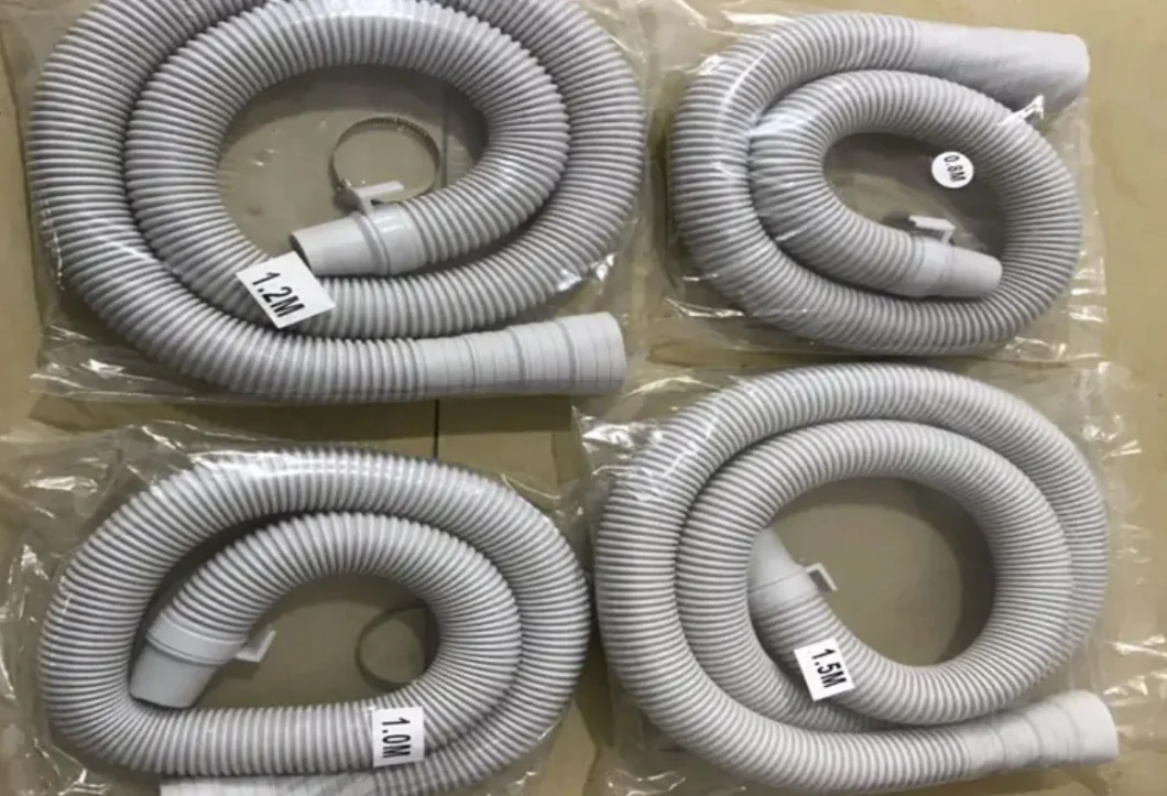 Hot Sale 3 Inch Plastic EVA Drum Washing Machine Flexible Suction Drain Hose