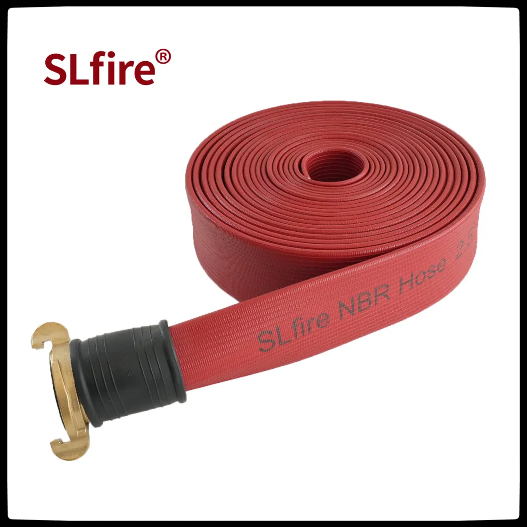 Nitrile Rubber Covered Durable Attack Fire Hose with BS Couling