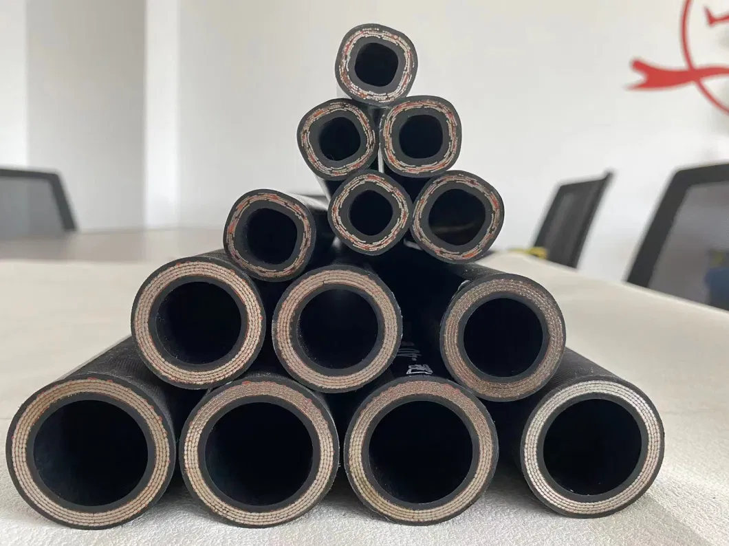 Synthetic Rubber 4sh/4sp, R12/R13/R15 High Pressure Flexible Rubber Pipe Hydraulic Hose Assembly