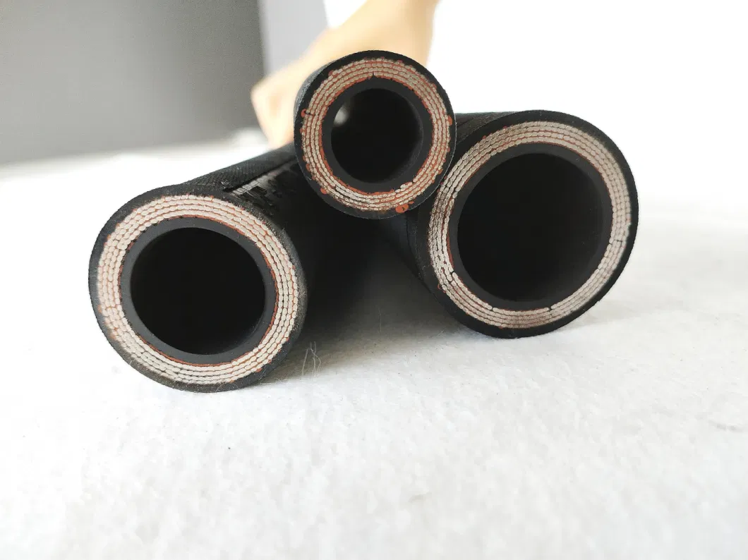 Synthetic Rubber 4sh/4sp, R12/R13/R15 High Pressure Flexible Rubber Pipe Hydraulic Hose Assembly