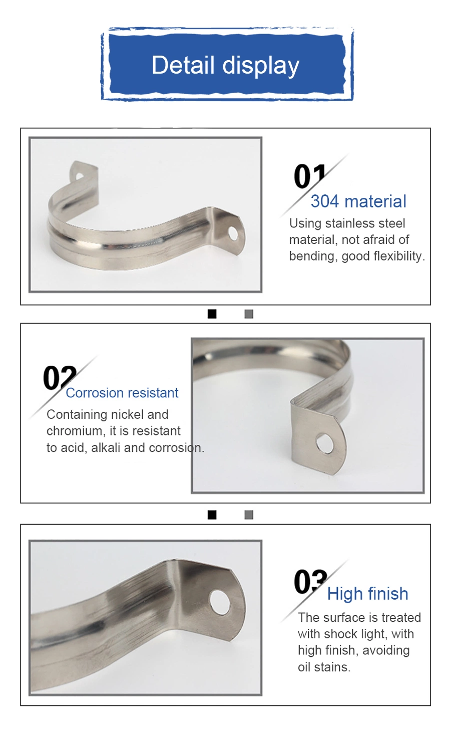 OEM Wire Formed Spring Pipe Clamps Double Wire Hose Clamp