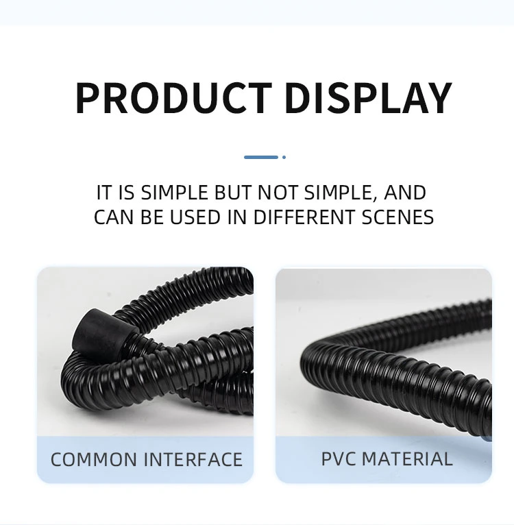 High Quality 1.25 Inch Flexible Black SPA Air Hose Parts Portable Hot Tub Exhaust TPE Hose