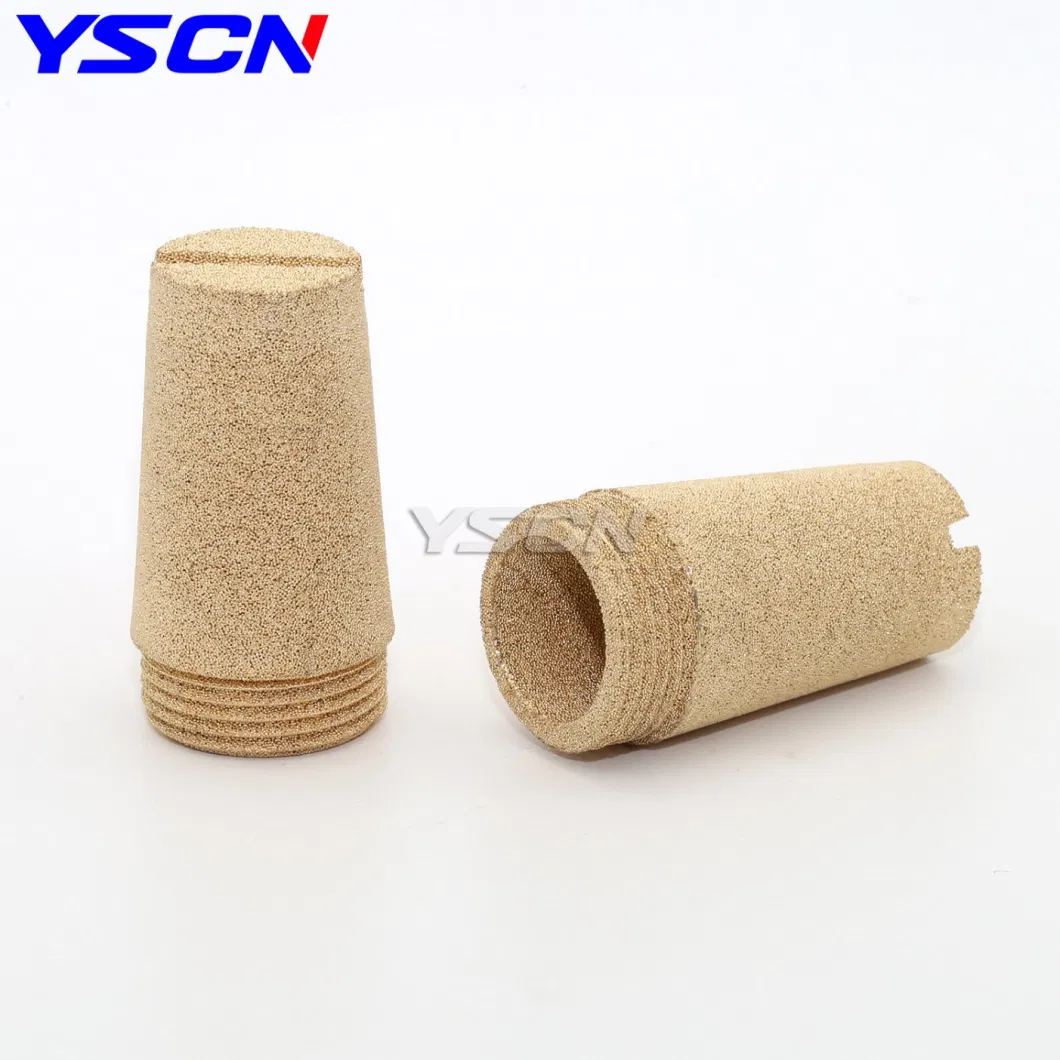 Cone Shape Brass Metal Pneumatic Air Exhaust Muffler Silencer 1/8&prime;&prime; 1/4&prime;&prime; 3/8&prime;&prime; 1/2&prime;&prime; 3/4&prime;&prime; 1&prime;&prime; for Cylinder Solenoid Valve