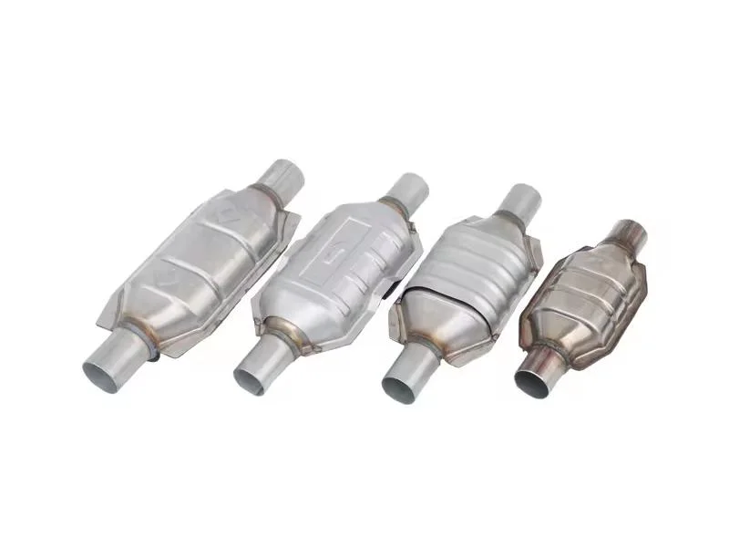 Euro 2 Universal Catalytic Converter 240*89*48mm with Honeycomb Ceramic Carrier for Automobile Exhaust Gas Treatment