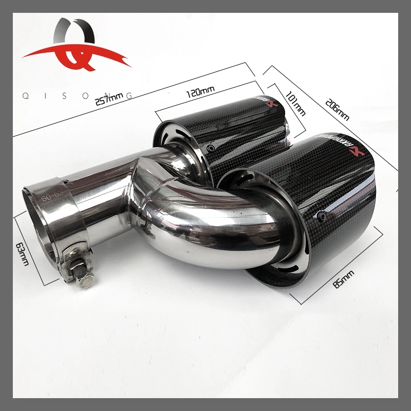 [Qisong] Universal Auto Parts Carbon Fiber Exhaust Tail Tube