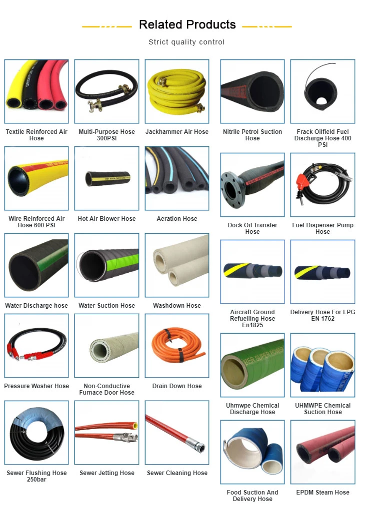 Too Long Life Service Roll Flexible Hose 1.5 Braided Hose Flexible Drain Hose Industrial Flexible High Pressure Hydraulic Rubber Hose