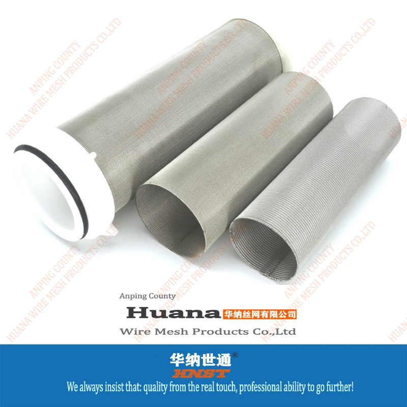 Food Grade Single-Layer Double-Layer 25 50 60 80 100 Micron Stainless Steel Filters Cylinder Mesh Tube