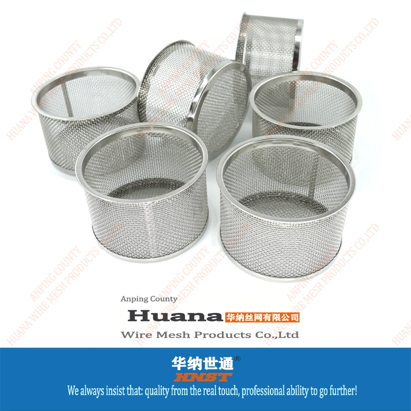 Food Grade Single-Layer Double-Layer 25 50 60 80 100 Micron Stainless Steel Filters Cylinder Mesh Tube