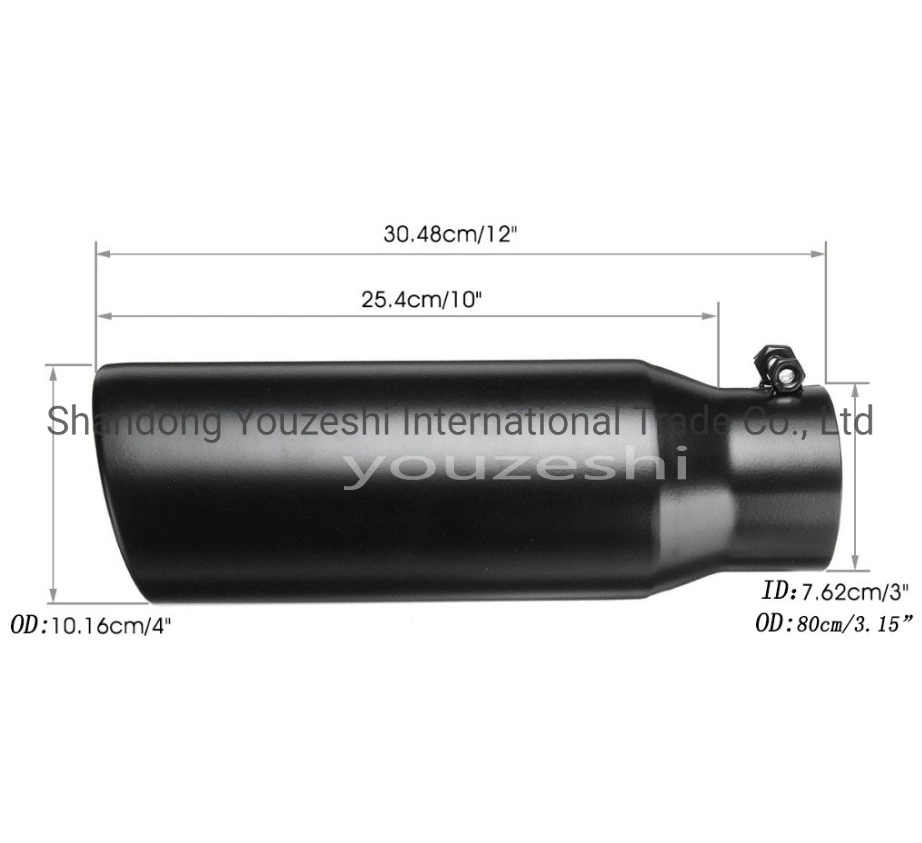 Car Stainless Steel Exhaust End Tip 76mm