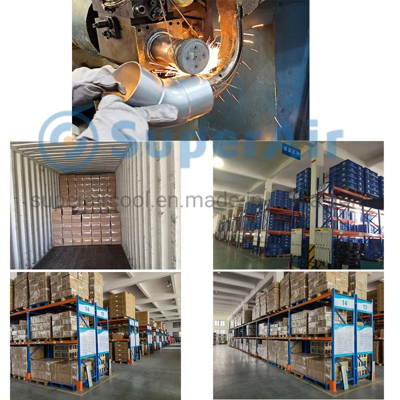 Galvanized Steel Round Duct Silencer Circular Silencer Pipe Spiro Type