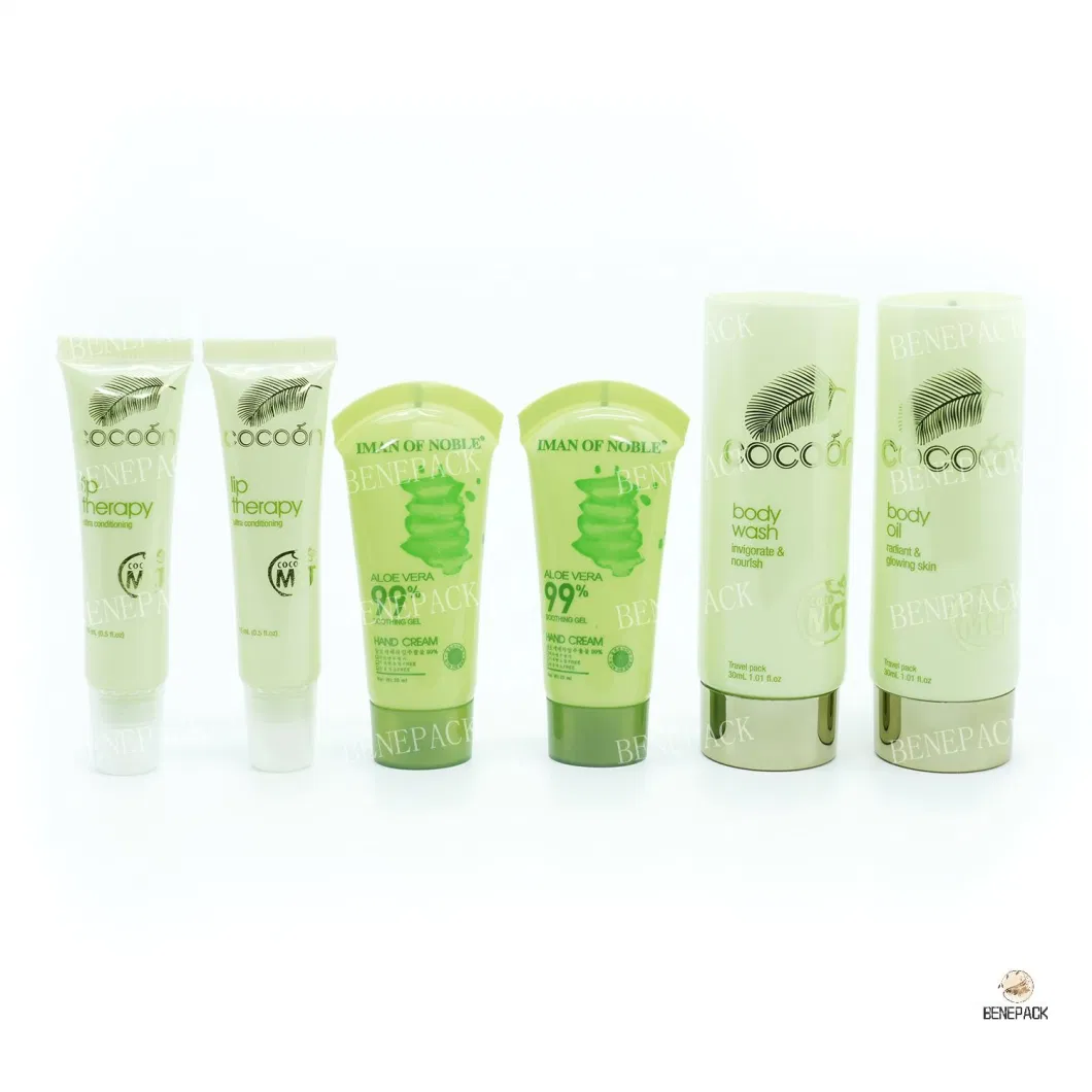 Cosmetic Packaging Manufacturers Empty Squeeze Hand Cream Tube in Fan Tail From China