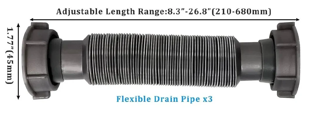 Flexible Good Price Corrugated Drain Hose - Industrial Grade Polypropylene Discharge Hose