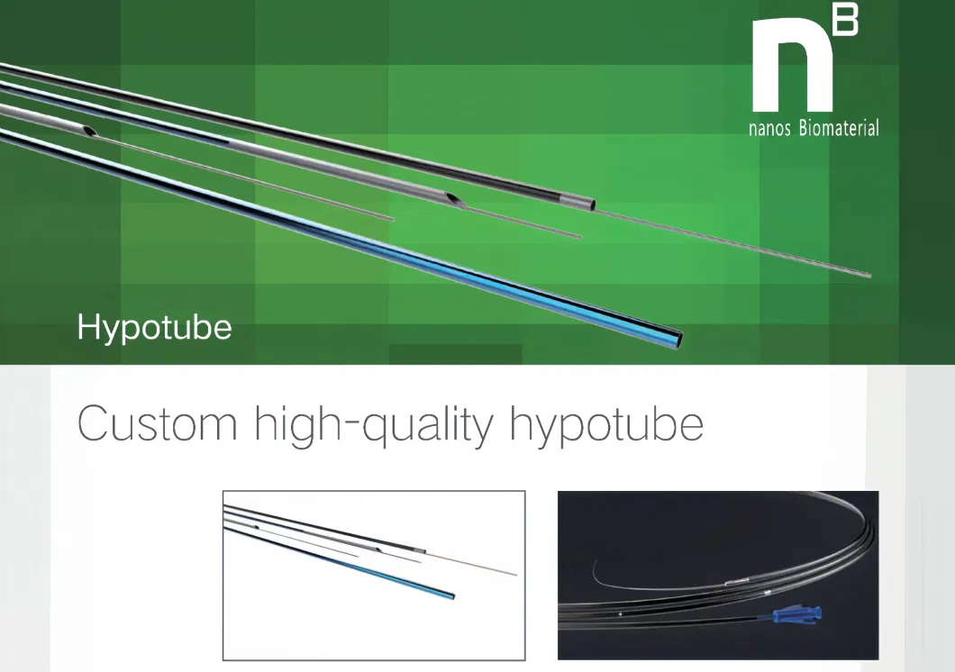 High Quality Medical Endoscope Flexible Tube 304 Stainless Steel Hypotube with PTFE Coating and spiral Cutting and Weld Wire Distal