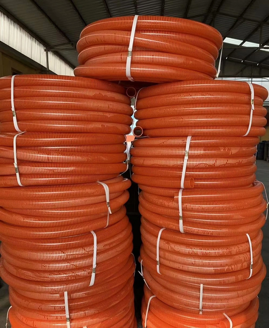 PVC Layflat Discharge Hose Pipe 1-16 Inch for Water Drain Pump Agriculture Irrigation Pool Backwash Plastic Lay Flat Hose