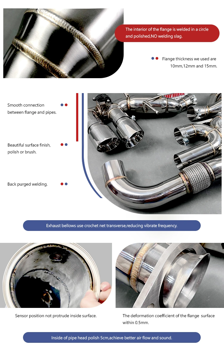 High Quality 304ss Pipe Exhaust System for BMW M5 E60 5.0L V10