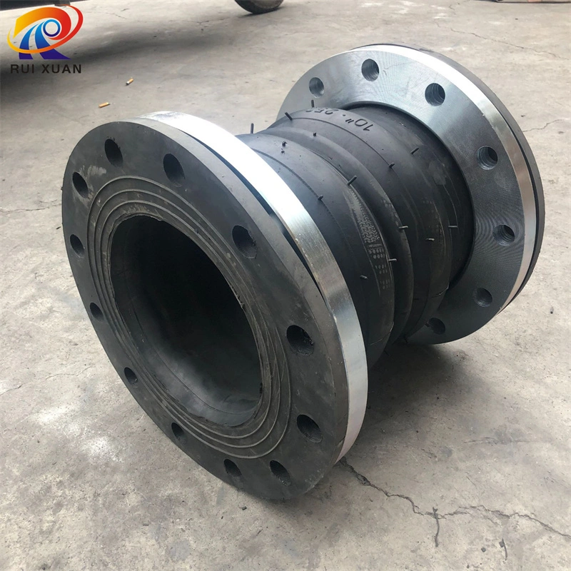 Double Ball Sphere Steam Pipe Connector Joint Flange Rubber Bellows Expansion Flexible Joint