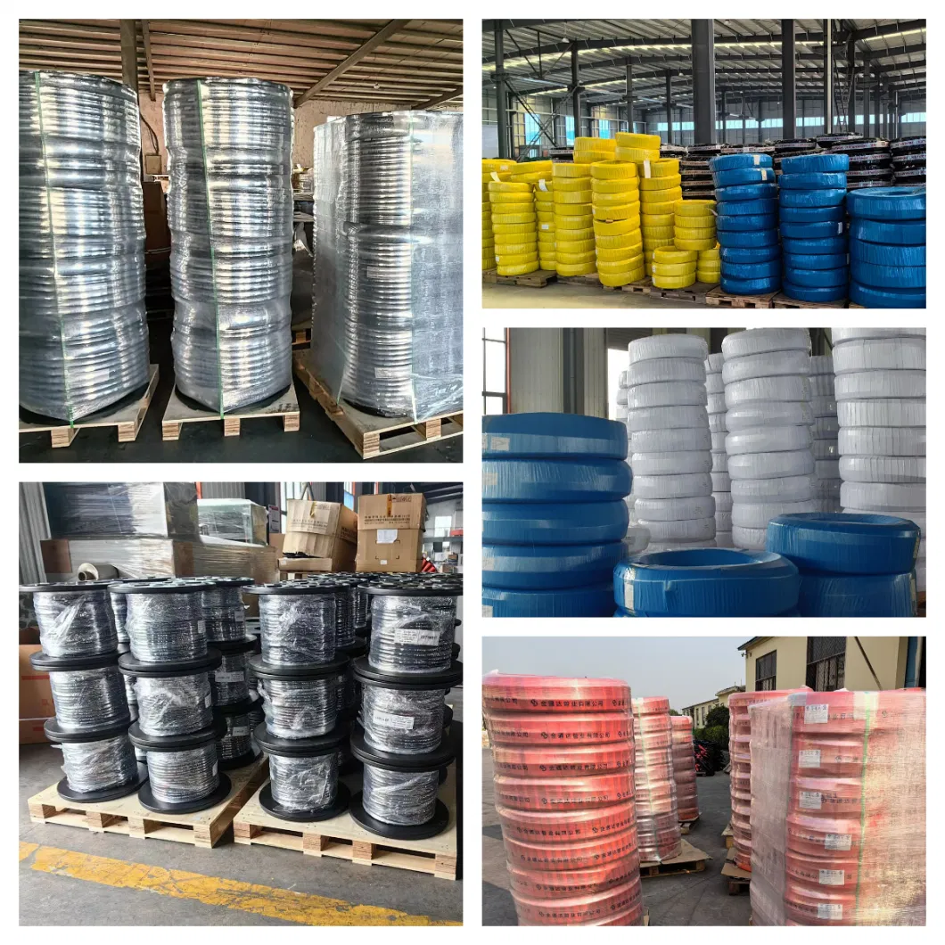 Factory Oil Resistant High Tensile Steel Wire Flexible Braided SAE 100 R1at R2at /1sn 2sn High Pressure Hydraulic Rubber Hose