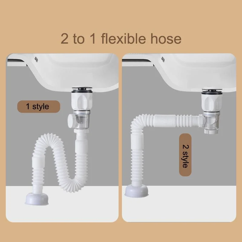 China Deodorize Extenible Hose Flexible Sink Drain Pop up Waste