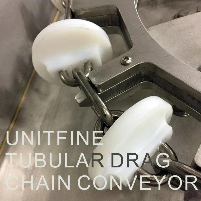 Unitfine Food Grade Stainless Steel Tube Chain Conveyor