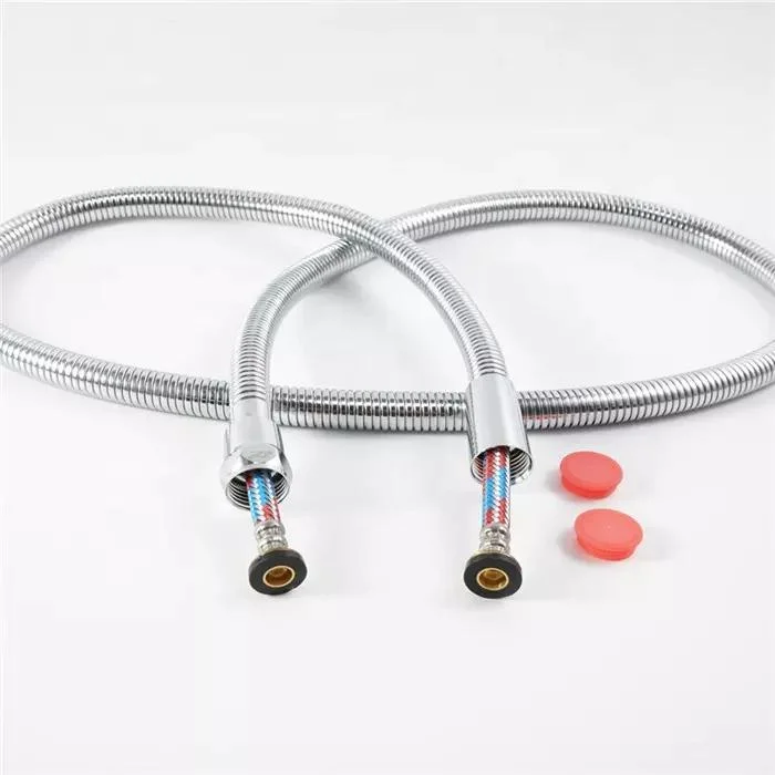 Universal Stainless Steel Double Lock Extensible Bathroom Shower Flexible Hose