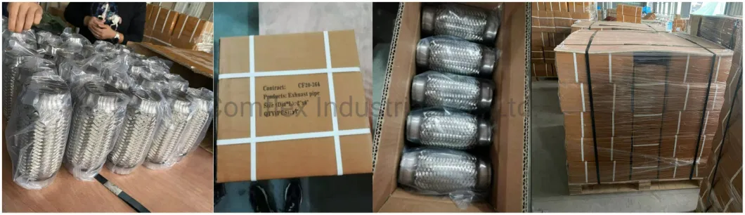 Stainless Steel Metal Exhaust Braided Flexible Corrugated Pipe/ Exhaust Bellows/ Flex Hose