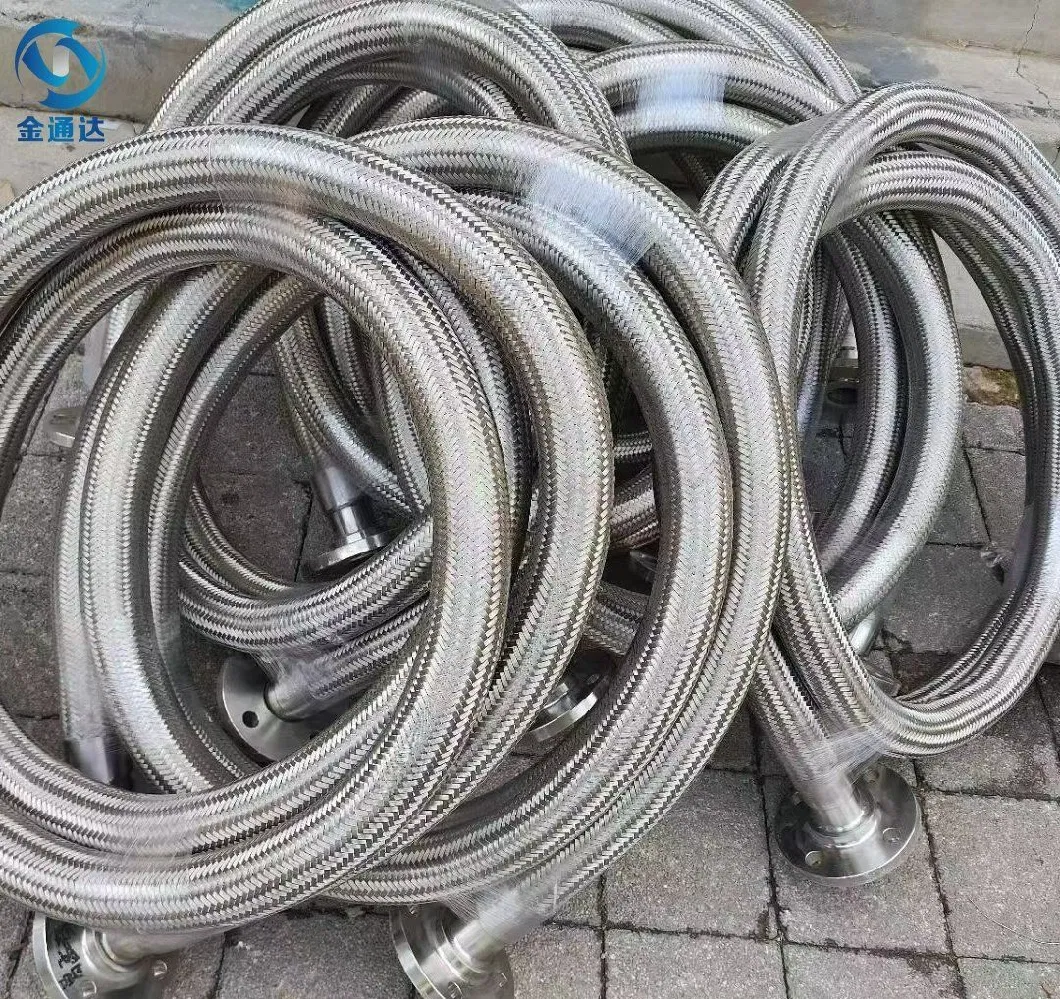 Stainless Steel Braided R14 PTFE Hose Smoothbore/Convoulted Flexible High Pressure Hydraulic Hose