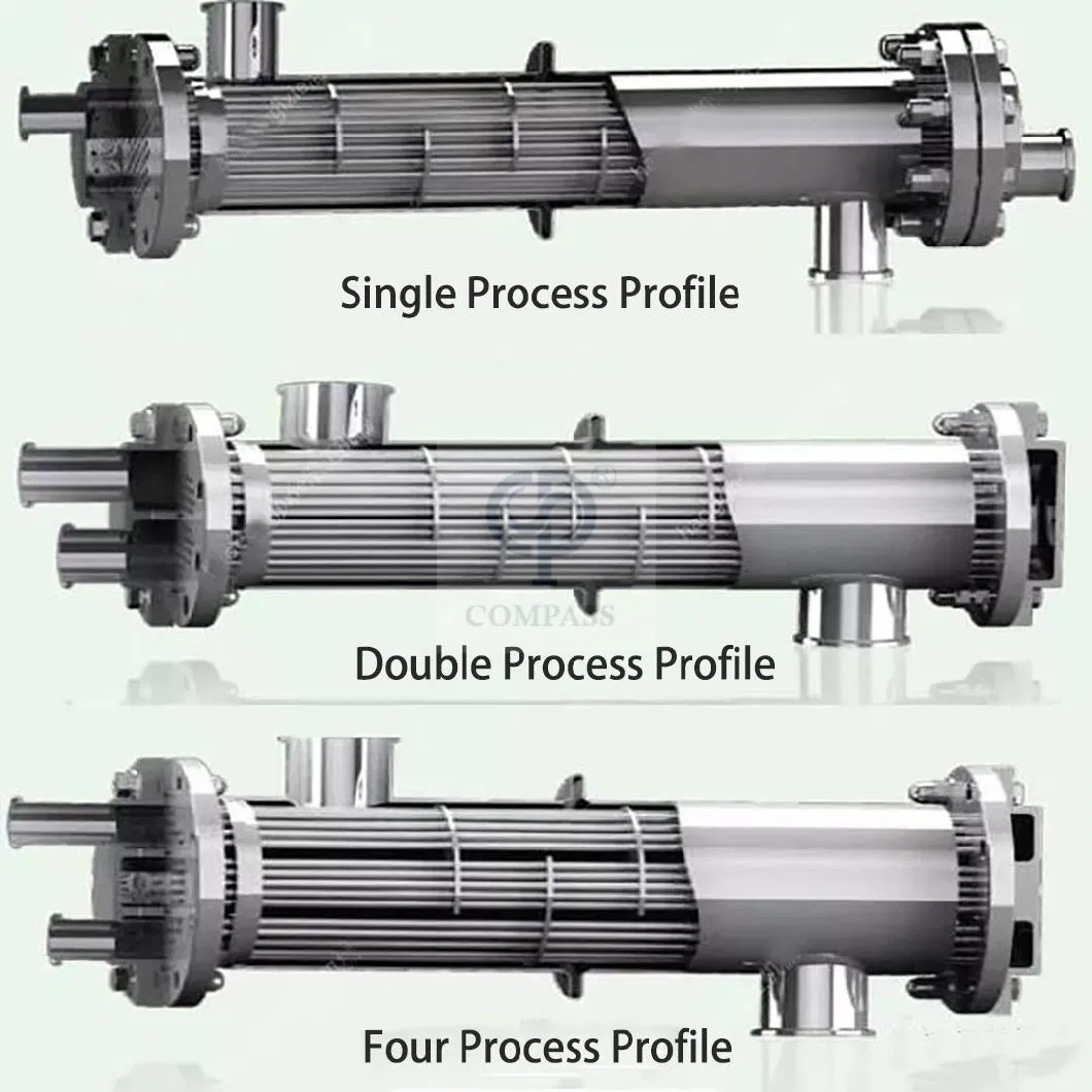 Xusheng Food Grade Stainless Steel Sanitary Shell and Tube Heat Exchanger