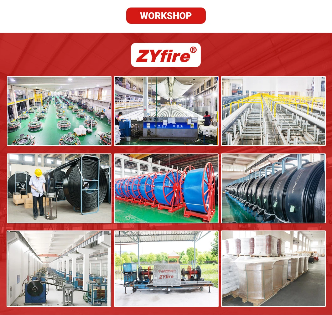 Zyfire Professional Factory Supplier PVC Ducting Flexible Drain Lay Flat Hose