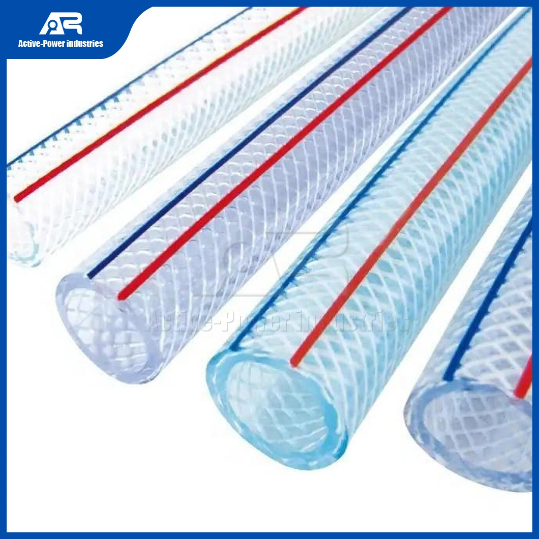 Active-Power Industries Fiber Braided PVC Hose Factory China Light Duty PVC Fiber Reinforced Suction Spiral Drain Hose