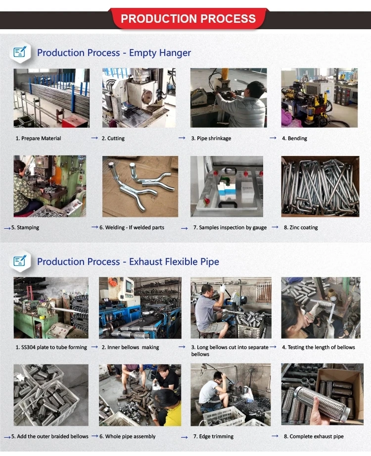 Double Layer Catalysts Exhaust Flex Braid Flexible Bellows Different Specifications