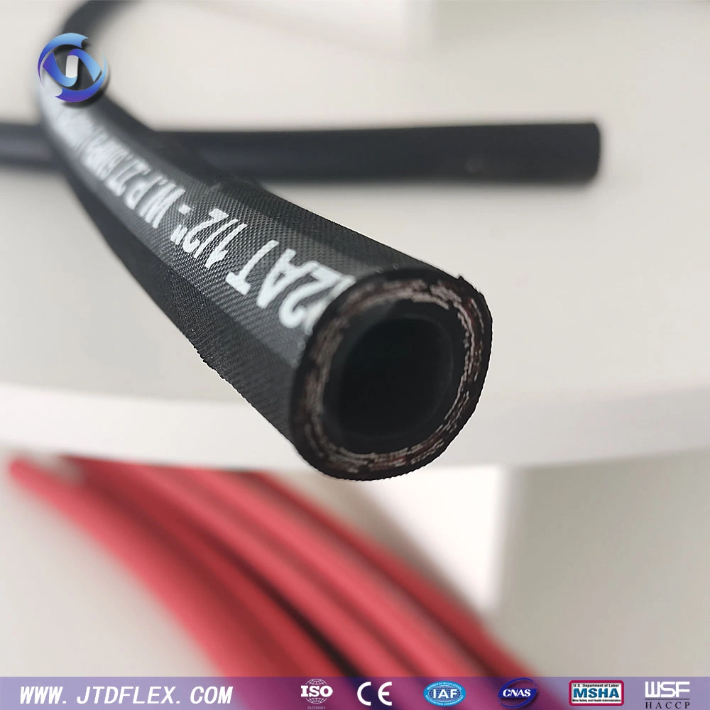 Factory Direct Supply Two Steel Wire Braids High Pressure Flexible Wrapped Cover Hydraulic Rubber Hose DIN En853 2sn