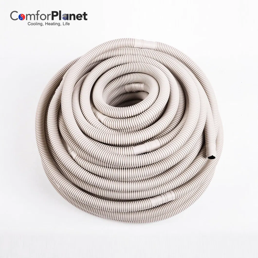 HVAC Supplier 8 10 Inch Double Layer Line Water Outside Heat Preservation Plastic PVC Flexible Air Conditioner Drain Hose