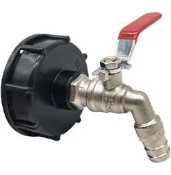 S60X6 IBC Tank Tap Adapter to 1/2&quot; or 3/4&quot; Tap Replacement Valve Fittings Home Water Connectors Drain Faucet Adapter