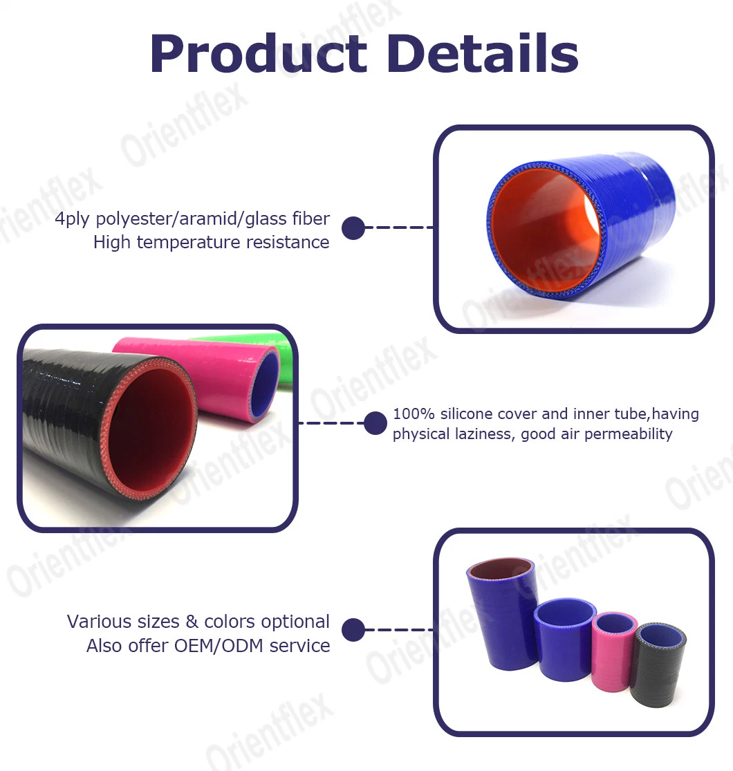 China 3 4 Inch Flexible Heat Resistant Silicone Exhaust Hose Coupler