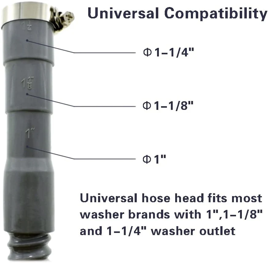 Universal Discharge Hose with Long Hook Washing Machine Drain Hose