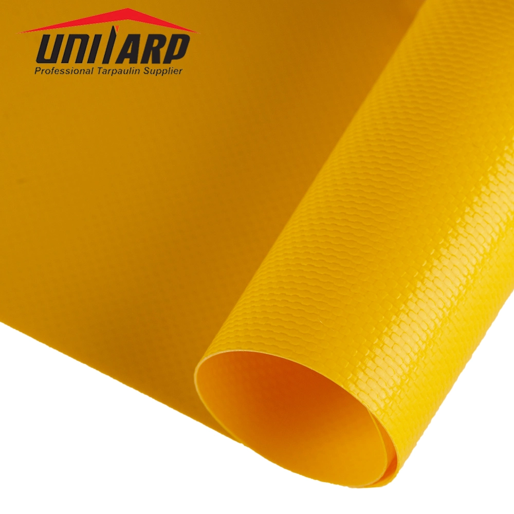 Lightweight 8oz Yellow PVC Vinyl Coated Polyester Fabric for Flexible Hose and Ducting