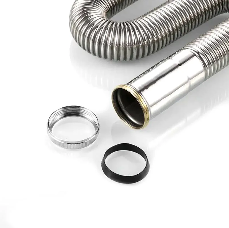 Stainless Steel Natural Brushed Basin Drain Hose