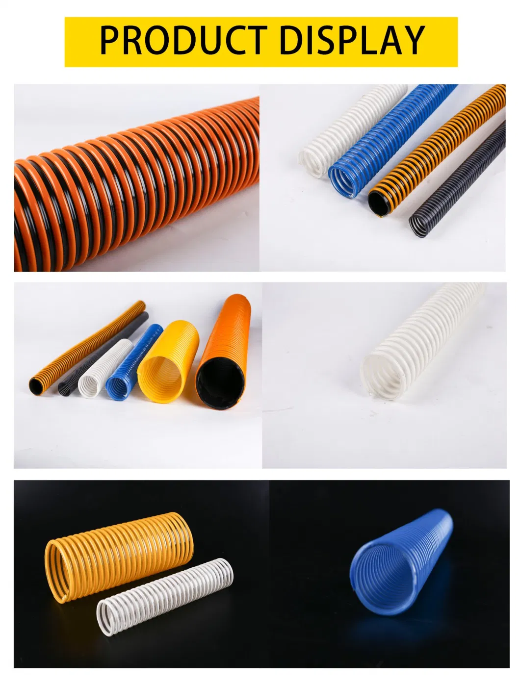 Factory Hot Sell 4 Inch Screw Drain Suction PVC Suction Hose