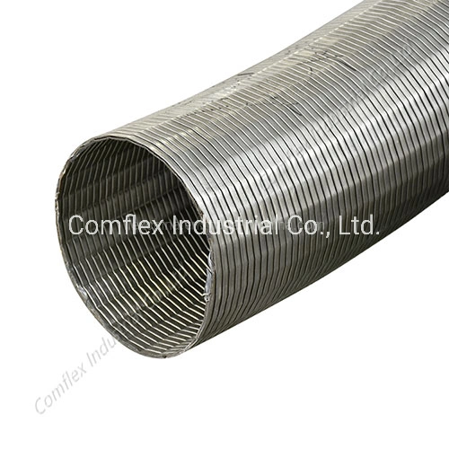 AISI 304 Stainless Steel Flexible Interlock Stripwound Hose for Engine Exhaust System