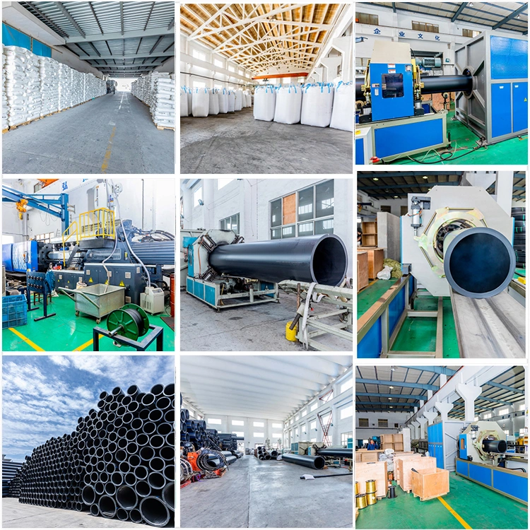 Black HDPE PE100 Water Supply Pipe High Density Polyethylene Pipes