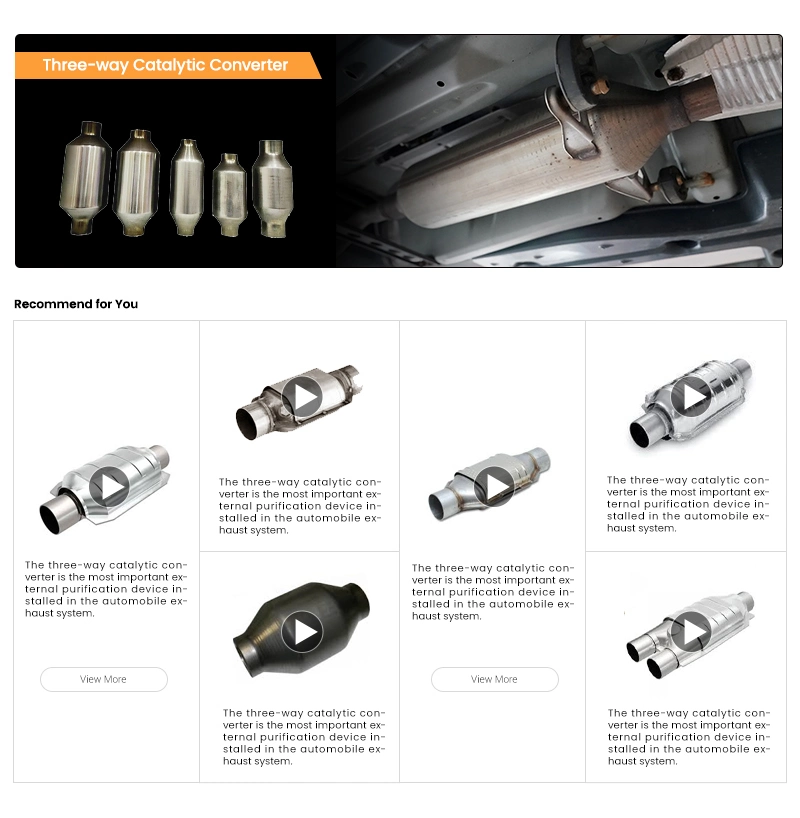 Aftermarket Universal Three Way Catalytic Converter Car Exhaust Catalyzer