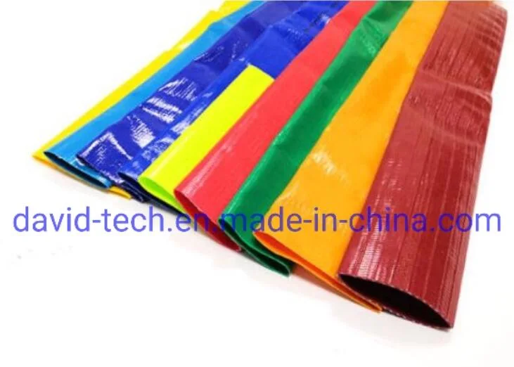 PVC Braided Polyester Thread Transparent Layer Reinforced Layflat Garden Air Gas Water Oil Delivery Suction Pipe Tube Hose