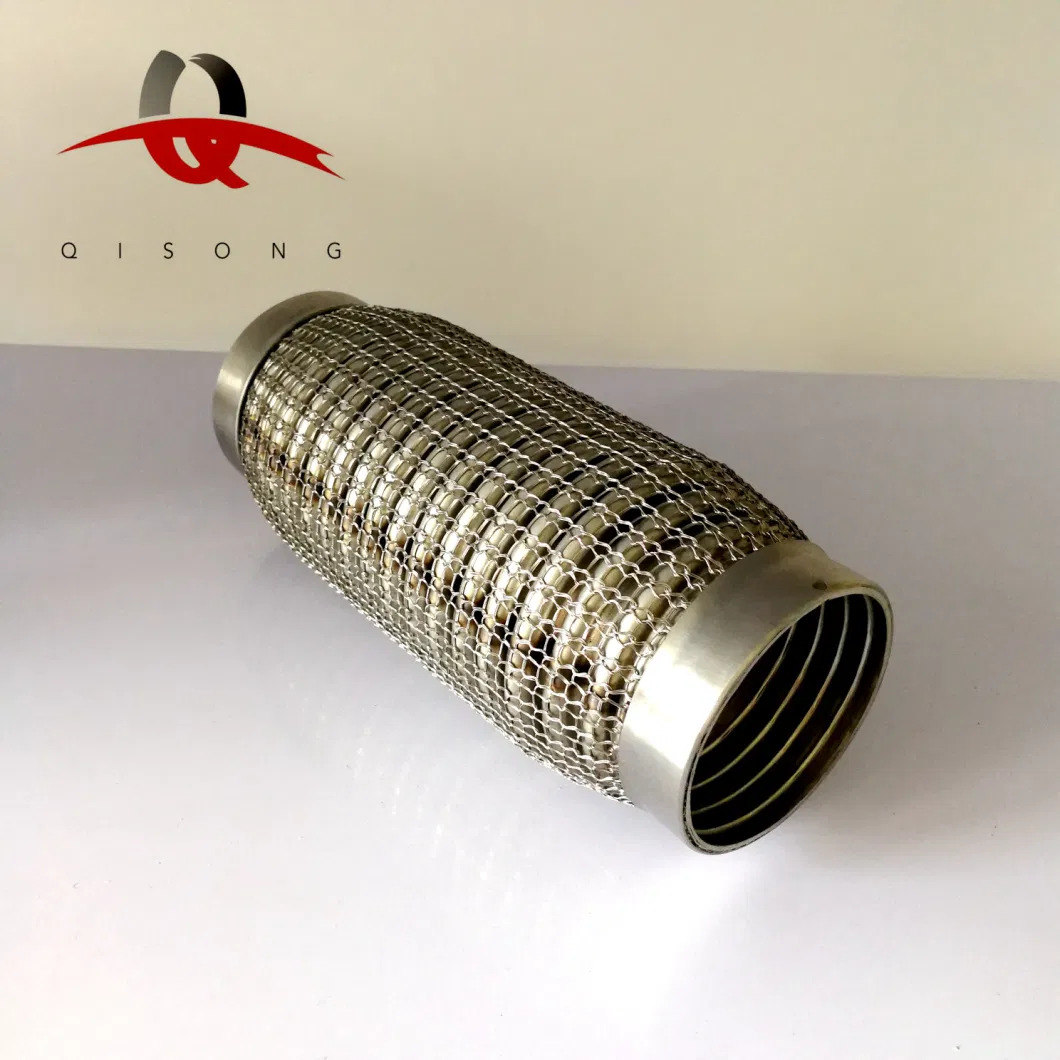 [Qisong] Universal Flexible Exhaust Pipe Muffler Silencer Resonator