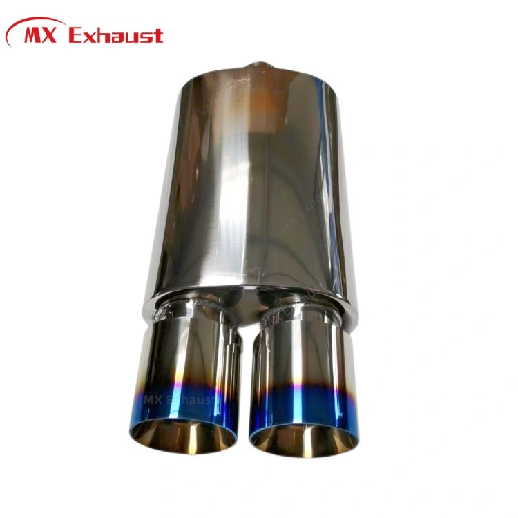 2.5 Inch Inlet High Performance Stainless Steel Racing Car Muffler Exhaust