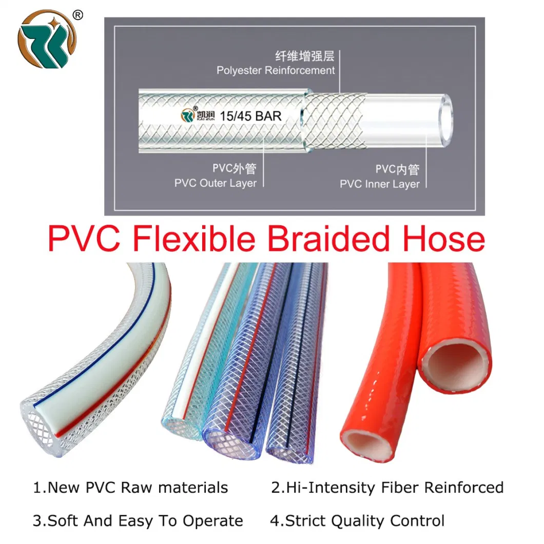 Manufacturer Water Pipe Braided Multi-Purpose Garden Air Irrigation /Industrial PVC Hose