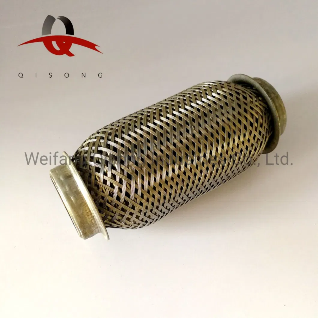 [Qisong] Universal Flexible Exhaust Pipe Muffler Silencer Resonator