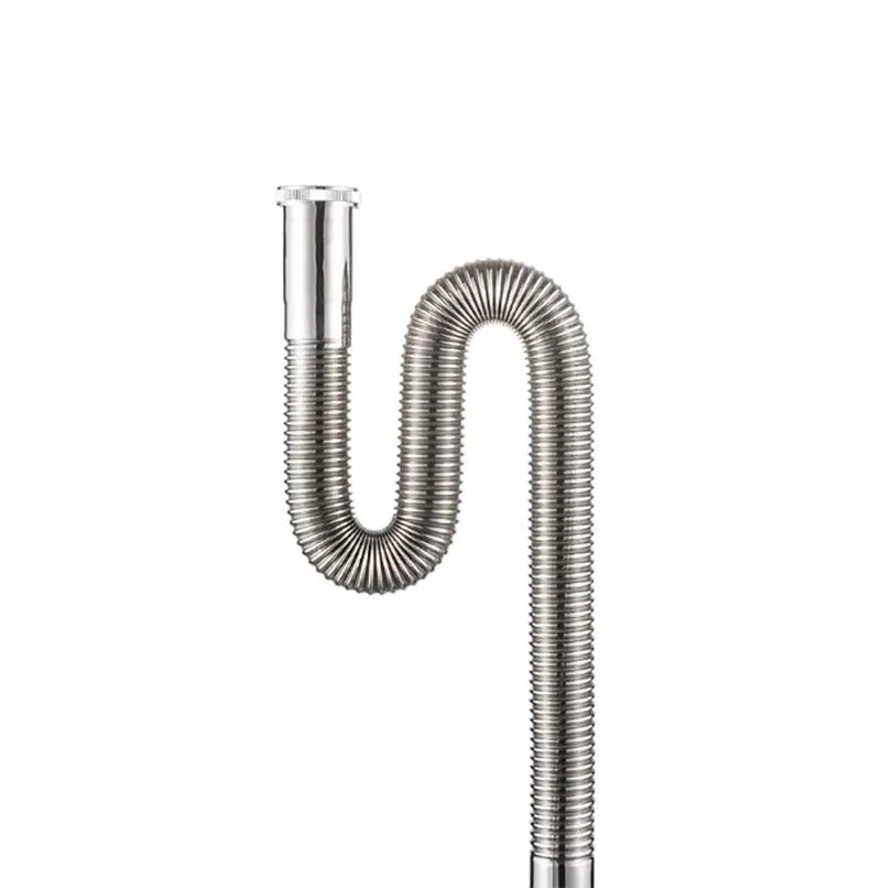 Stainless Steel Natural Brushed Basin Drain Hose