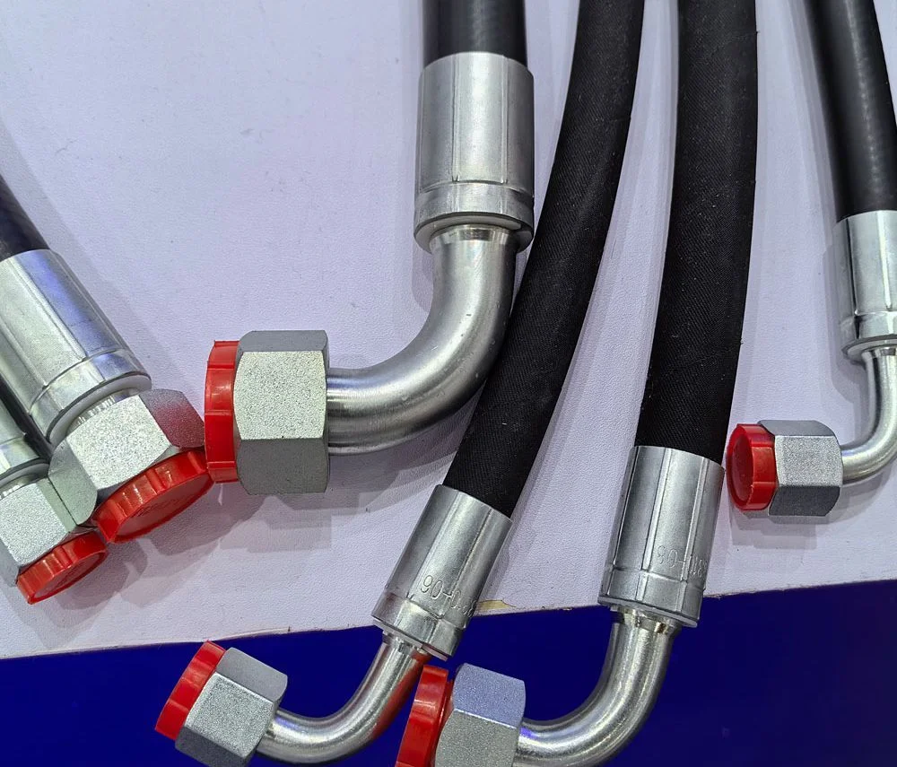 Stainless Steel Braided R14 PTFE Hose Smoothbore/Convoulted Flexible High Pressure Hydraulic Hose